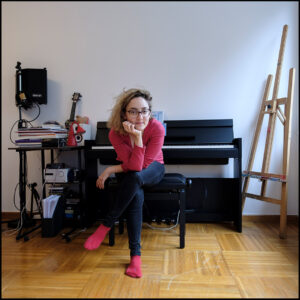 Singer and illustrator Anita Hamedaniaval in her home | Vienna 2020
